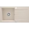 DEANTE 1-Becken Granit Spüle mit Abtropffläche - Onyx Schwarz (620x500mm)