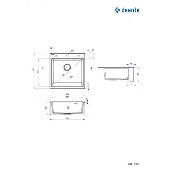 DEANTE 1-Bowl Granite Sink ZQE A10K