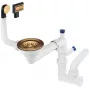 DEANTE 1-Schalen-Spülenabfluss Platzsparender Siphon