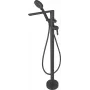 DEANTE Stand-Wannenarmatur mit Brauseset - Arnika Serie, Schwarz Matt