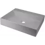 DEANTE Granite Composite Countertop Washbasin with Drainer - 500x400 mm Graphite Black