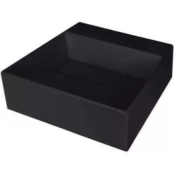 DEANTE Granit-Verbundstoff Einzelbecken Spüle mit Hahnloch - Abdeckung, Schwarz, 45 cm Mindestschrankbreite