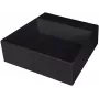 DEANTE Granit-Verbundstoff Einzelbecken Spüle mit Hahnloch - Abdeckung, Schwarz, 45 cm Mindestschrankbreite