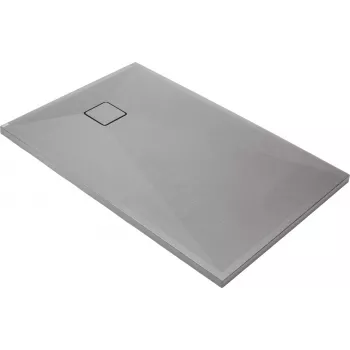DEANTE Rechteckige Granit-Duschwanne 100x90 cm Anthrazit