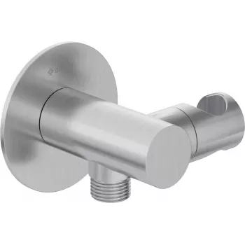 Deante NQS_F57K Runder Winkelanschluss mit Handbrausehalter