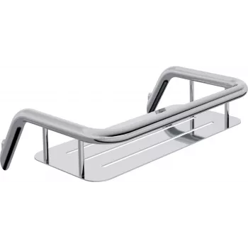 DEANTE Duschkorb Edelstahl Mattschwarz Selbstklebend Eck-Wandmontage 10 kg