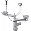 DEANTE Siphon für 1,5- und 2-Becken Granitspüle - Space-Saver