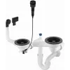 DEANTE Space-Saver Siphon für 1,5- und 2-Becken Granitspüle