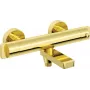 DEANTE Thermostatische Badewannenarmatur Matt Schwarz 2-Loch Wandmontage