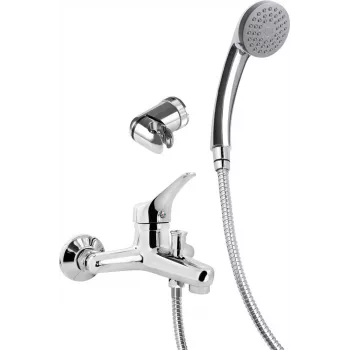DEANTE Wandmontierte Badewannenarmatur mit Brauseset Chrom