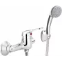 DEANTE Wandmontierte Duscharmatur mit Brauseset - Chrom - Arnika Serie