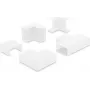 Delock 22093 Kabelkanal-Verbinderset für 30 x 14 mm Kanäle, Weiß, 5 Stück