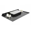 Delock 43350 19-Zoll 1U LWL-Spleißbox, 96 Fasern, Schwarz