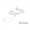 Delock Cable Twister 13 mm Transparent, 100 Stk.