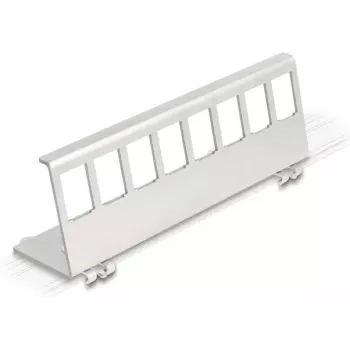 Delock Keystone Metallhalter 8-Port für DIN-Schiene (90657)