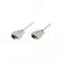 Delock RS-232 Serielles Kabel D-Sub9 Stecker auf Buchse 3 m Beige 84289
