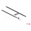 Delock Temperatursensor-Kabel M4, NTC 10kOhm, B25/85 3435K, XLPE-Flachbandkabel 1m, 2x offene Enden