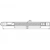 DELTA ATLO-KPS-21X262/SHEEL-S Kabelabdeckung zum Einlassen in Profil