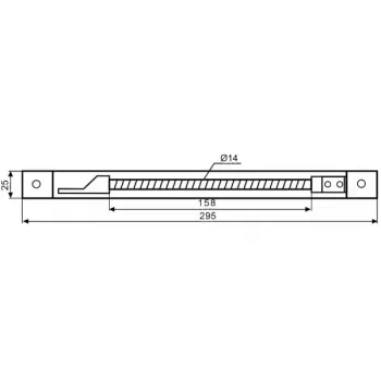 DELTA ATLO-KPS-21X262/SHEEL-S Kabelabdeckung zum Einlassen in Profil
