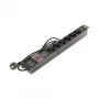DELTA PD-6/R-SPD-1L Steckdosenleiste, 6 Steckdosen