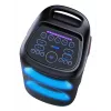 Denver BPS-470 Bluetooth Party Speaker mit Karaoke, 2000W PMPO, 20W RMS, LED-Lichter, FM-Radio, TWS, inkl. Mikrofon, Schwarz