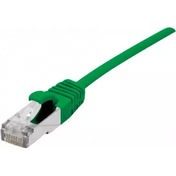 Dexlan Cat. 6A S/FTP (PiMF) Ultrathin halogenfreies Patchkabel mit Rastnasenschutz, Grün, 10,0 m 858720