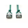 DIGITUS CAT 6A F-FTP Slim Patchkabel, 3 m, Grün, 10er-Pack, LSZH, 10GBase-T