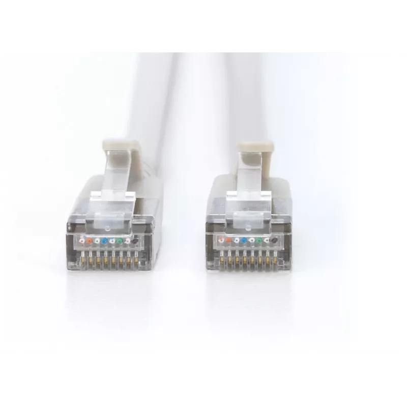 DIGITUS DK-1632-A-030S-10 CAT 6A F/FTP Slim Patchkabel (10er-Pack), 3 m, RJ45, 10 Gbit/s, LSZH, Kupfer, Grau
