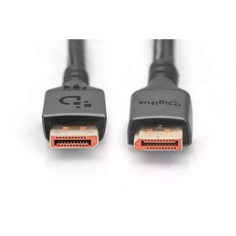 Digitus DisplayPort 2.1 Verbindungskabel, 16K, 80 Gbps, 2 m, Schwarz