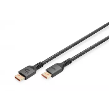 Digitus DisplayPort 2.1 Verbindungskabel, 16K, 80 Gbps, 2 m, Schwarz