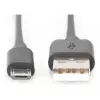 DIGITUS USB 2.0 Cable Type A - Micro B Male/Male 1,8m Black
