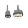 DIGITUS USB 2.0 Cable Type A - Micro B Male/Male 1,8m Black