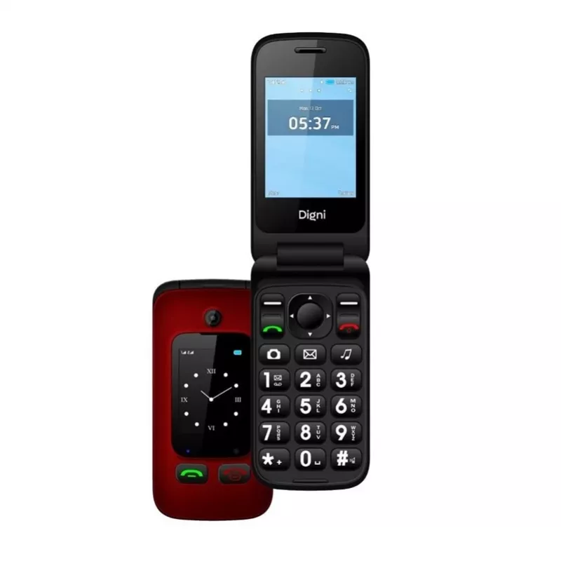 eSTAR Digni Flip Feature Phone, Rot