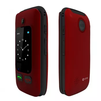 eSTAR Digni Flip Feature Phone, Rot