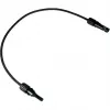DIVERSE Solar-Verlängerungskabel 6mm², MC4 Stecker auf Buchse, 1 Meter, Schwarz