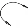 DIVERSE Solar-Verlängerungskabel 6mm², MC4 Stecker auf Buchse, 1 Meter, Schwarz