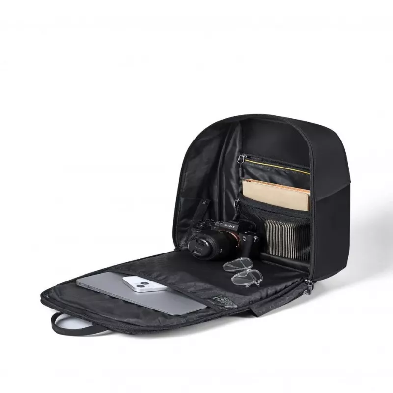 Divoom Cyber Bag Premium Weather Proof mit LED-Pixel-Art-Display und App-Steuerung Schwarz