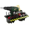 Heimwerker-Set mit batteriebetriebenem Schrauber und Organizer, Grün, 13473 Lean Toys