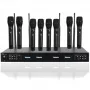 DNA RV-8 Drahtlos-Mikrofonsystem 8x Handheld-Dynamikmikrofone UHF