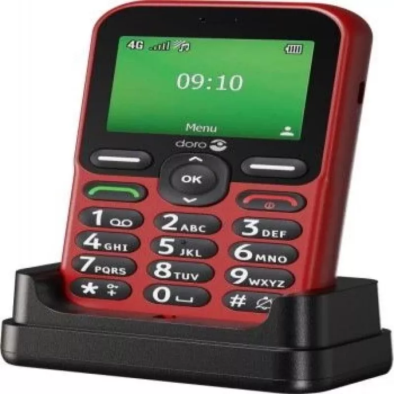 DORO E10 RED 4G Mobiltelefon