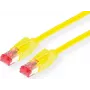 DRAKA S/FTP Cat.6A Patchkabel, 15 m, Gelb, LSZH, 10G, PoE++ (21.05.2152)