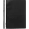 DURABLE 258001 Sichthefter A4+ Sichtmappe mit Heftstreifen, transparenter Vorderseite, blauer Rückseite, 25er-Pack