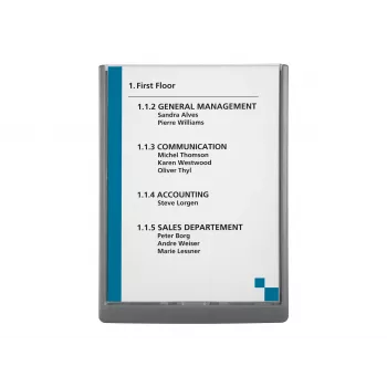 Durable Click Sign A4 Hochformat Türschild, Graphit (486737)
