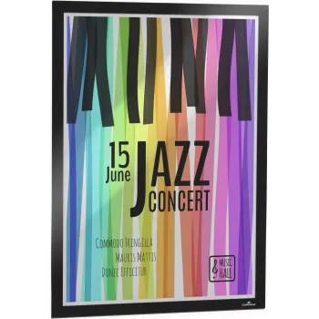 DURABLE DURAFRAME POSTER A2 Selbstklebender Informationsrahmen, Schwarz, 1 Stück 505301