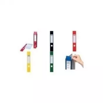 DURABLE ORDOFIX® Selbstklebende Ordnerrücken-Etiketten 40x390 mm Weiß 10 Etiketten 809101