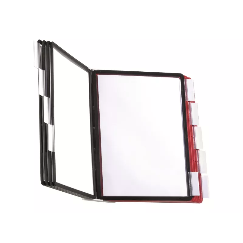 DURABLE SHERPA® WALL 10 Wand-Displaytafelsystem, A4, 10 Tafeln, Grau 563100