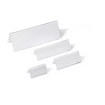 DURABLE Tischnamensschild Aufsteller A4 105/210x297 mm Acryl Transparent 10 Stück 803519
