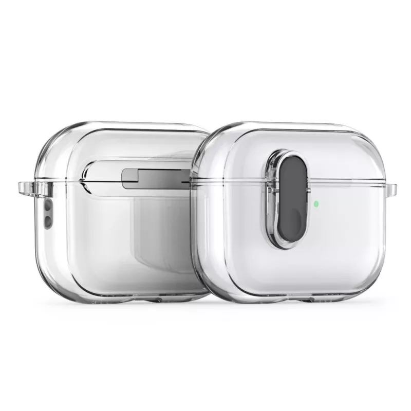 Dux Ducis Apple AirPods Pro 3 PECL Series PC+TPU Cover with Hook Black Clear