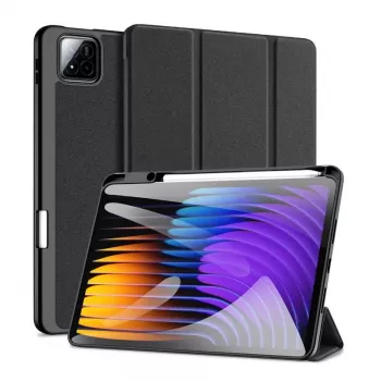 Dux Ducis Domo Series Tri-fold Stand PU Leder Tablet-Hülle für Xiaomi Redmi Pad 7/7 Pro, Schwarz