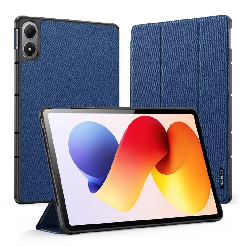 Dux Ducis Domo Series Tri-fold Stand PU-Leder Tablet-Hülle für Xiaomi Redmi Pad 2 Pro, Blau